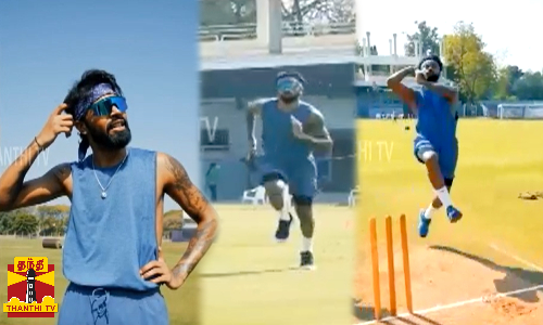 காயத்தில் இருந்து மீண்டுவரும் இந்திய வீரர் ஹர்திக் பாண்டியா..  பந்துவீச்சு ஈடுபடும் காட்சிகள் வைரல்