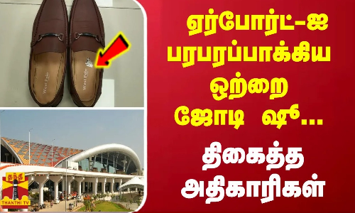 ஏர்போர்ட்-ஐ பரபரப்பாக்கிய ஒற்றை ஜோடி ஷூ... திகைத்த அதிகாரிகள்