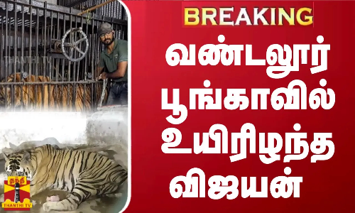 வண்டலூர் பூங்காவில் உயிரிழந்த விஜயன் | Vandalur Zoo