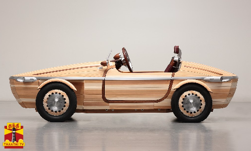 மரத்தால் உருவான குட்டி கார்... மரத்தால் உருவான குட்டி கார்...