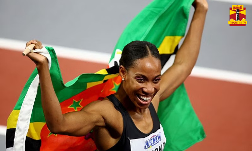 மகளிர் டிரிபிள் ஜம்ப் போட்டி.. டொமினிகா வீராங்கனை லாஃபன்ட் தங்கம் வென்று அசத்தல்