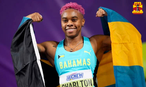 மகளிர் 60 மீட்டர் தடை தாண்டும் ஓட்டம்.. உலக சாதனை படைத்தார் பஹாமஸ் வீராங்கனை சார்ல்டன்