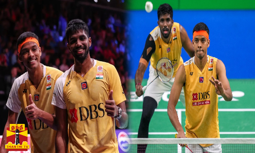 பிரெஞ்சு ஓபன் பேட்மிண்டன் தொடர்.. இறுதிப்போட்டிக்கு சாத்விக் - சிராக் ஜோடி முன்னேற்றம்