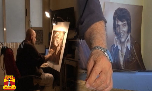 புகையிலையில் புதுமையான ஓவியம்...  நூலகமாக மாறிய வீடு...