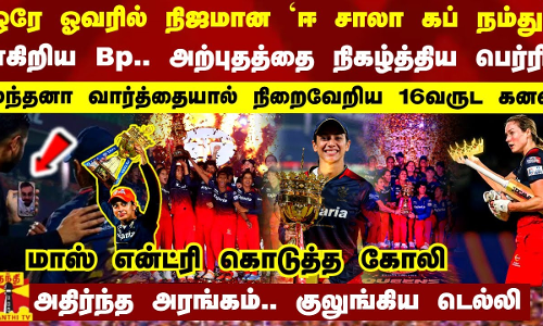 ஒரே ஓவரில் நிஜமான ஈ சாலா கப் நம்து.. அற்புதத்தை நிகழ்த்திய பெர்ரி - மந்தனாவால் நிறைவேறிய 16வருட கனவு