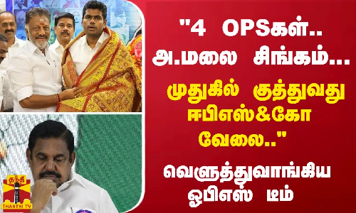 4 OPSகள்.. அ.மலை சிங்கம்... முதுகில் குத்துவது ஈபிஎஸ்&கோ வேலை.. - வெளுத்துவாங்கிய ஓபிஎஸ் டீம்