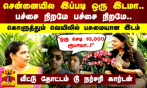 சென்னையில இப்படி ஒரு இடமா.. பச்சை நிறமே பச்சை நிறமே.. கொளுத்தும் வெயிலில் பசுமையான இடம்.. வீட்டு தோட்டம் டூ நர்சரி கார்டன்