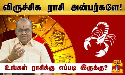 விருச்சிக ராசி அன்பர்களே! - உங்கள் ராசிக்கு எப்படி இருக்கு? | Raasipalan 2024