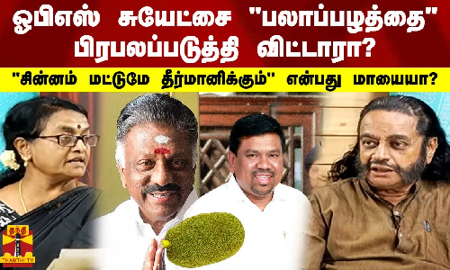 ஒபிஎஸ் சுயேட்சை  பலாப் பழத்தை பிரபலப்படுத்தி விட்டாரா?  சின்ன்ம் மட்டுமே தீர்மானிக்கும்  என்பது மாயையா?