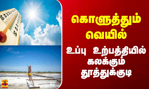 கொளுத்தும் வெயில்! - உப்பு உற்பத்தியில் கலக்கும் தூத்துக்குடி