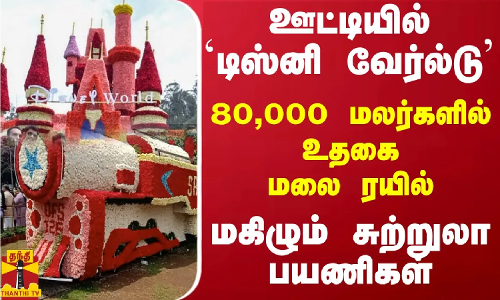ஊட்டியில் `டிஸ்னி வேர்ல்டு...80,000 மலர்களில் உதகை மலை ரயில் - மகிழும் சுற்றுலா பயணிகள்