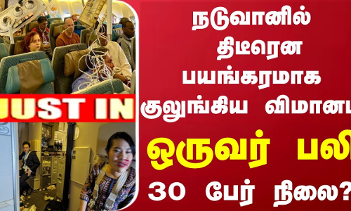 #JUSTIN  | நடுவானில் திடீரென பயங்கரமாக குலுங்கிய விமானம் - ஒருவர் பலி - 30 பேர் நிலை?