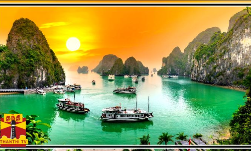 சுற்றுலாவாசிகள் படையெடுக்கும் மலை தீவுகள்..தண்ணீரில் மிதக்கும் வினோத மார்கெட்...