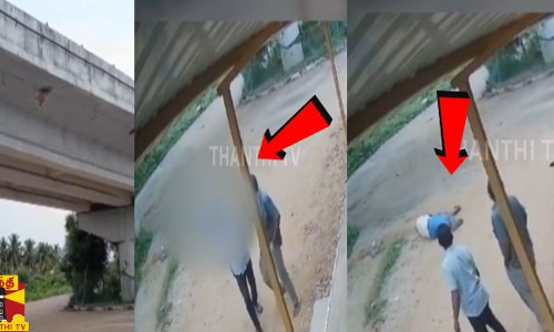 மேம்பாலத்தில் இருந்து விழுந்த ஓய்வு பெற்ற தலைமை ஆசிரியர்/பதைபதைக்க வைக்கும் சிசிடிவி காட்சி வெளியாகி அதிர்ச்சி