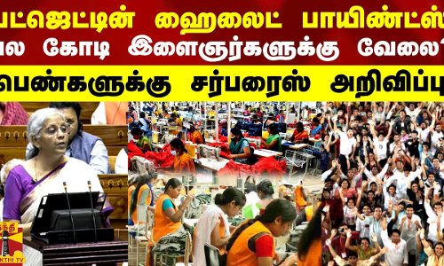 பட்ஜெட்டின் ஹைலைட் பாயிண்ட்ஸ்...   பல கோடி இளைஞர்களுக்கு வேலை? பெண்களுக்கு சர்பரைஸ் அறிவிப்பு