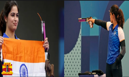 பாரிஸ் ஒலிம்பிக் போட்டிகள்...வரலாறு படைத்தார் மனு பாக்கர்...