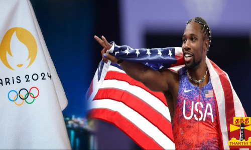 பாரிஸ் ஒலிம்பிக் ஆடவர் 100 மீட்டர் ஓட்டப் பந்தயம்/தங்கப் பதக்கம் வென்ற அமெரிக்க வீரர் லைல்ஸ்