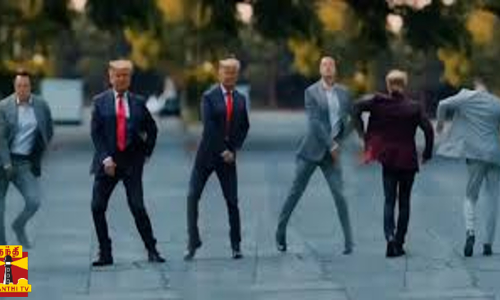 டிரம்ப் - எலான் மஸ்க் நடனம் = ஏ.ஐ கற்பனை