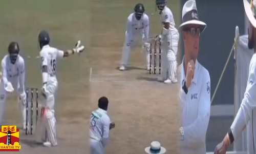 ராவல்பிண்டி, பாகிஸ்தான்  ஆத்திரம் அடைந்த ஷகிப் - எச்சரித்த நடுவர்