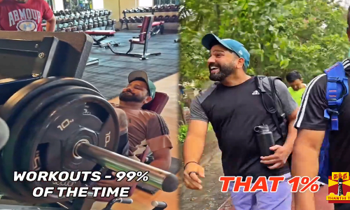 ரோகித் சர்மா தீவிர உடற்பயிற்சி...