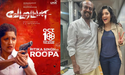 வேட்டையன் திரைப்படத்தில் போலீசாக ரித்திகா சிங்