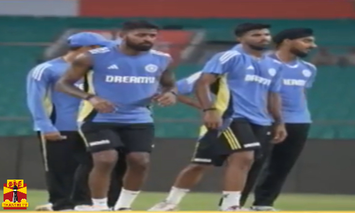 இந்திய வீரர்கள் ஃபீல்டிங் பயிற்சியில் தீவிரம்