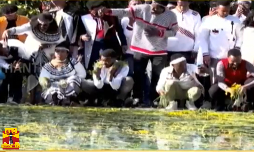 அறுவடைத் திருவிழா - ஆடிப்பாடி மக்கள் உற்சாகம்