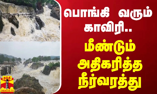 பொங்கி வரும் காவிரி.. மீண்டும் அதிகரித்த நீர்வரத்து | cauvery river