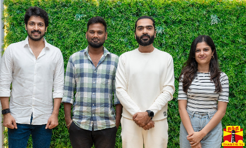 நடிகர் சிம்புவை சந்தித்து வாழ்த்து பெற்ற லப்பர் பந்து படக்குழு