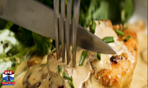 சர்வதேச சமையல் - Garlic Mushroom Chicken