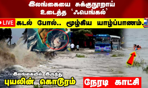 🛑 LIVE: இலங்கையை சுக்குநூறாய் உடைத்த `ஃபெங்கல்’ இலங்கையில் இருந்து நேரடி காட்சி புயலின் கொடூரம்