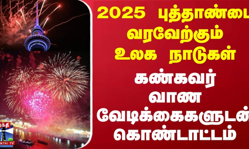 2025 புத்தாண்டை வரவேற்கும் உலக நாடுகள்.. கண்கவர் வாண வேடிக்கைகளுடன் கொண்டாட்டம்