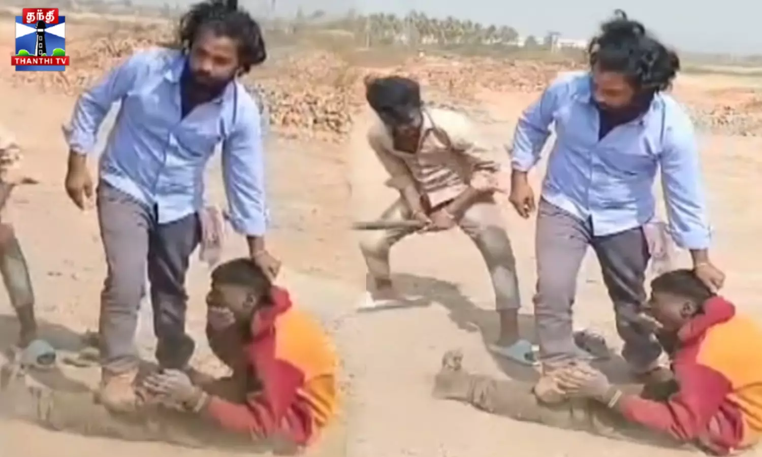 செங்கல் சூளை தொழிலாளர்களை கொடூரமாக தாக்கிய உரிமையாளர்