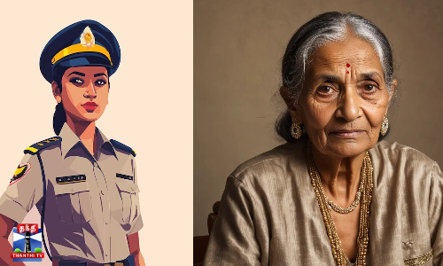 கணவர் ஜீவசமாதி- மூதாட்டி போன்று பேசிய பெண் காவலர்