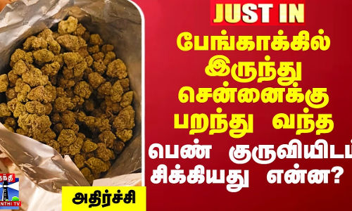 பேங்காக்கில் இருந்து சென்னைக்கு பறந்து வந்த பெண் குருவியிடம் சிக்கியது என்ன? - ஷாக்கில் அதிகாரிகள்