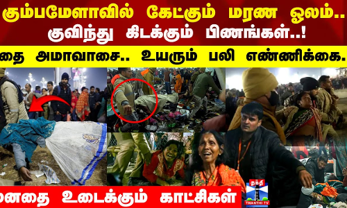 கும்பமேளாவில் கேட்கும் மரண ஓலம்..குவிந்து கிடைக்கும் பிணங்கள்..! உயரும் பலி எண்ணிக்கை..