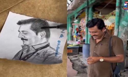 ஓவியத்தால் மிளிர்ந்த நடத்துநர் முகம் - நெகிழ்ச்சி வீடியோ