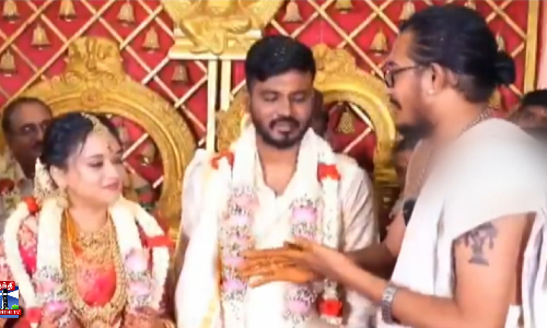 திருமண நிகழ்ச்சியில் புரோகிதரின் சேட்டை
