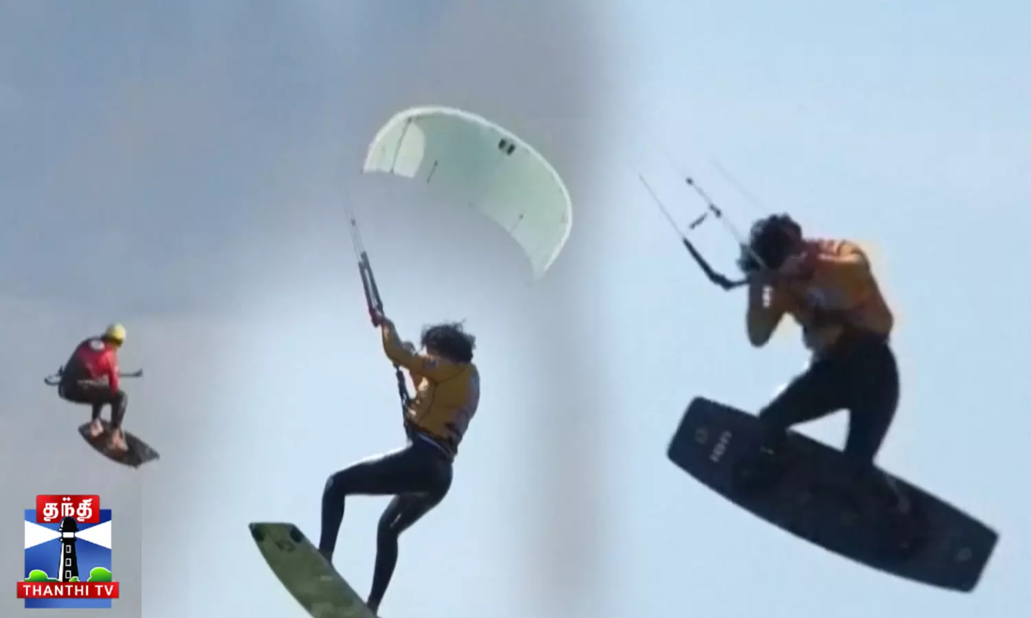 பறந்து வந்து சர்ஃபிங்...மிரட்டலான போட்டி