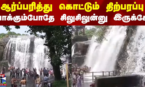 Thirparappu Waterfalls | ஆர்ப்பரித்து கொட்டும் திற்பரப்பு  அருவி.. குவியும் சுற்றுலா பயணிகள் கூட்டம்