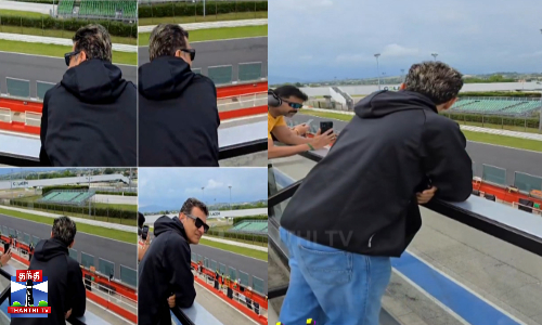 சூப்பர் பைக் டெஸ்ட்டிங் - ஆர்வமாக பார்த்து ரசித்த அஜித்