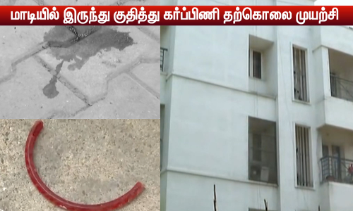 அடுக்குமாடி குடியிருப்பின் 4வது மாடியில் இருந்து குதித்த கர்ப்பிணி