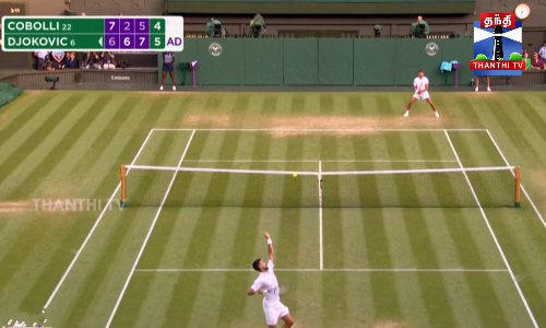 விம்பிள்டன் தொடர் - நோவக் ஜோகோவிச் அரையிறுதிக்கு தகுதி