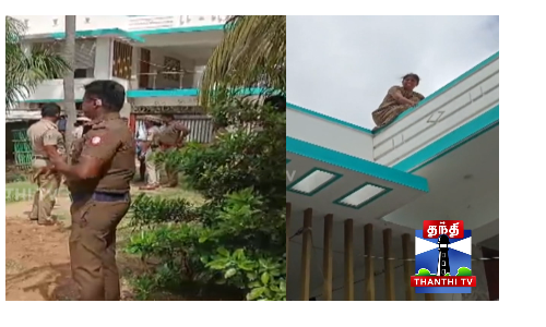 நிலத்தை ஆக்கிரமிக்க வந்த திமுக பிரமுகர்? பெண் தற்கொலை முயற்சி