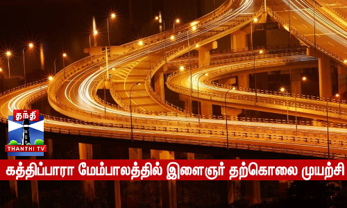 கத்திப்பாரா மேம்பாலத்தில் இளைஞர் தற்கொலை முயற்சி