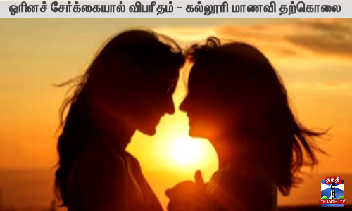 ஓரினச் சேர்க்கையால் விபரீதம் - கல்லூரி மாணவி தற்கொலை