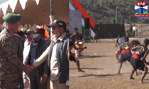 இந்தியா, பாக். போர் வெற்றி வைர விழா - ராணுவ வீரர்கள் சாகசம்