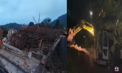 இந்தோனேஷியாவில் நிலச்சரிவில் சிக்கி 2 பேர் பலி, 21 பேர் மாயம் இந்தோனேஷியாவில் நிலச்சரிவில் சிக்கி 2 பேர் பலி, 21 பேர் மாயம்