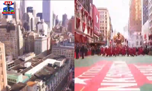 கிறிஸ்துமஸ் வரவுள்ளதையொட்டி நடைபெற்ற பிரம்மாண்ட அணிவகுப்பு