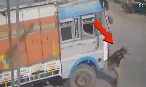 காவலர் மீது மோதிய லாரி- ரூ.20,000 அபராதம்